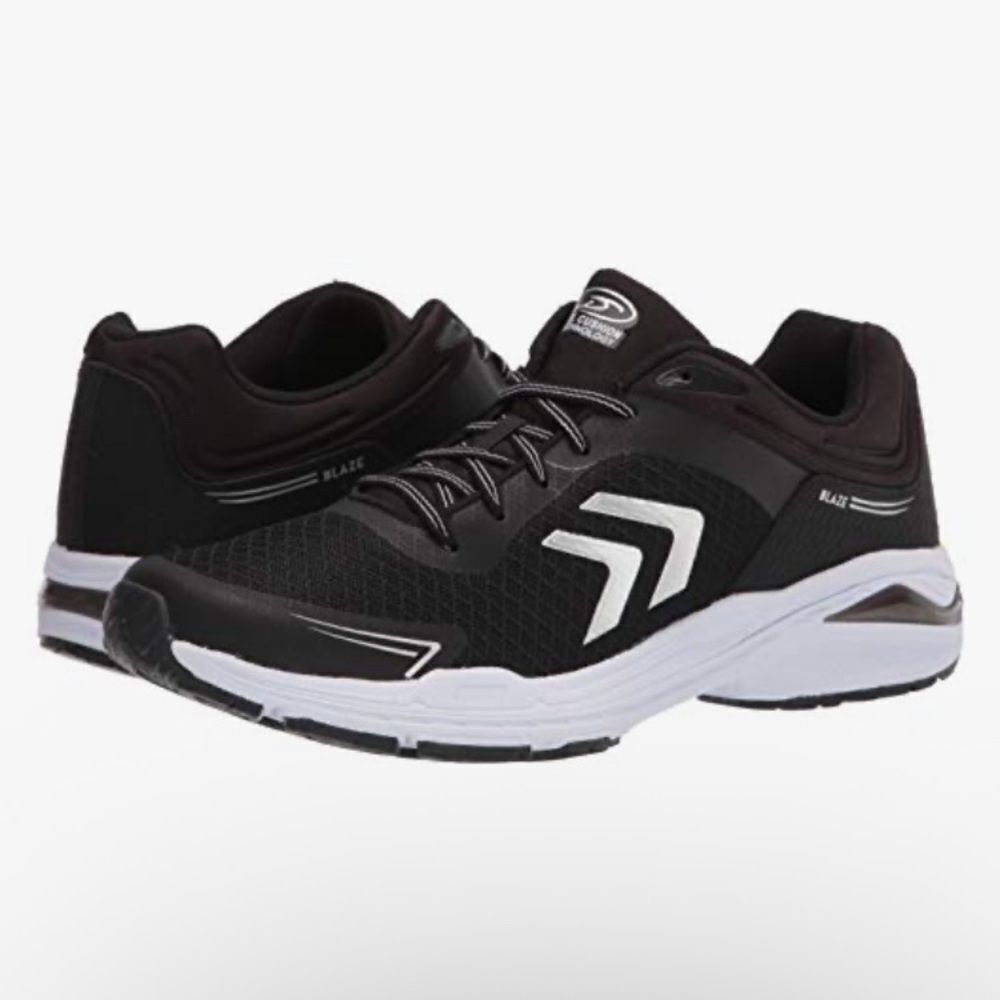Dr. Scholl’s Easy Breezy Black and White Walking Running Shoes Size 11M US